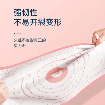 Kneading Mat Household High-temperature Resistant Anti-slip Dough Rolling Pad Kitchen Large Size with Measur 
Kneading Mat Household High-temperature Resistant Anti-slip Dough Rolling Pad Kitchen Large Size with Measur