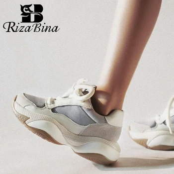 RIZABINA Fashion Lady New Arrival Real Leather Sneakers Daily Club Leisure Shoes Women Comfortable Brand Footwear Size 35-40 
RIZABINA Fashion Lady New Arrival Real Leather Sneakers Daily Club Leisure Shoes Women Comfortable Brand Footwear Size 35-40