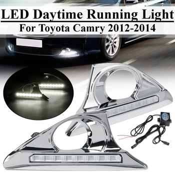 2 PCS Car LED DRL Daytime Running Light Turn Signal Lamps Waterproof Bumper Driving Light For Toyota Camry 2012 2013 2014
2 PCS Car LED DRL Daytime Running Light Turn Signal Lamps Waterproof Bumper Driving Light For Toyota Camry 2012 2013 2014