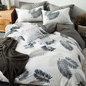 Northern European-Style Cotton Cotton Four-Piece Bedding Set Dormitory Bed Sheet Three-Piece Suit Men's Sheets Quilt Cover 
Northern European-Style Cotton Cotton Four-Piece Bedding Set Dormitory Bed Sheet Three-Piece Suit Men's Sheets Quilt Cover