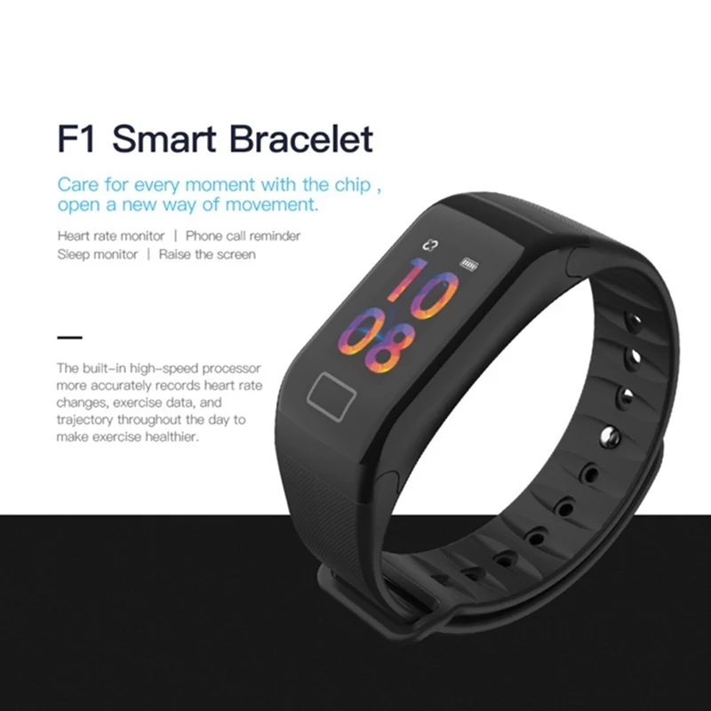 F1 Plus Smart Band Blood Pressure Waterproof Color Screen Sports Smart Bracelet Heart Rate Monitor Wristbands
F1 Plus Smart Band Blood Pressure Waterproof Color Screen Sports Smart Bracelet Heart Rate Monitor Wristbands