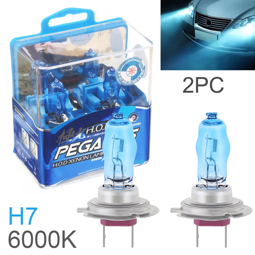 

Car HOD Halogen Lamp 2pcs H3 H7 H9 880 881 9005 9006 100W 6000K 3000LM White Light Super Bright Auto Front Headlight for Cars
