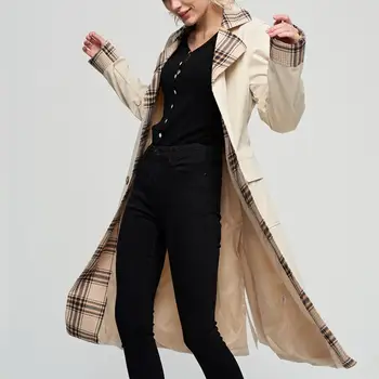 Women Coat Jacket Windbreaker Outwear Turn-down Collar Splice Cardigan Tops 2019 Autumn Winter Streetwear 
Women Coat Jacket Windbreaker Outwear Turn-down Collar Splice Cardigan Tops 2019 Autumn Winter Streetwear