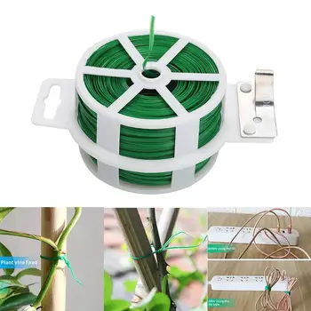 100m Green Strapping Rope Gardening Plastic Coated Useful Garden Tie Binding Wire Vines DIY Plate Line Tie-Line Flower
100m Green Strapping Rope Gardening Plastic Coated Useful Garden Tie Binding Wire Vines DIY Plate Line Tie-Line Flower