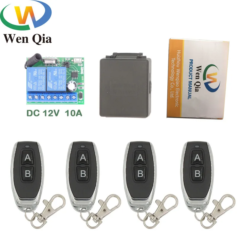 433MHz Universal Wireless Remote Control DC 12V 10Amp 2CH rf Relay receiver and Transmitter Remote Garage door and Shutter door
433MHz Universal Wireless Remote Control DC 12V 10Amp 2CH rf Relay receiver and Transmitter Remote Garage door and Shutter door