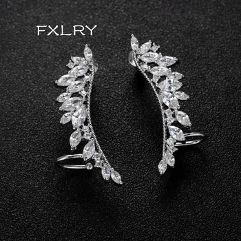 FXLRY New Arrival Personality Fashion White Color Cubic Zircon Glitter Wing Stud Earrings For Gril To Gift South Korea Jewelry
FXLRY New Arrival Personality Fashion White Color Cubic Zircon Glitter Wing Stud Earrings For Gril To Gift South Korea Jewelry