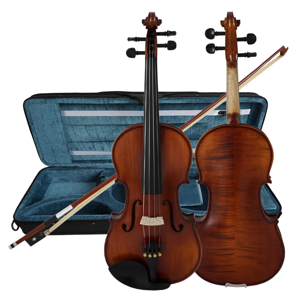 Solid Carved Spruce Top Flame Maple handmade Professional Violin With Oblong Case and Bow
Solid Carved Spruce Top Flame Maple handmade Professional Violin With Oblong Case and Bow