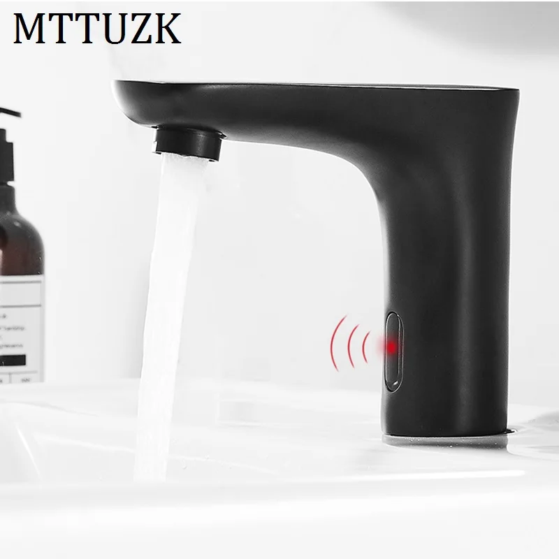 MTTUZK Deck Mounted Black Sensor Faucet Integrated type Automatic Sensor Tap Bathroom Wash Basin Touchless infrared Faucets
MTTUZK Deck Mounted Black Sensor Faucet Integrated type Automatic Sensor Tap Bathroom Wash Basin Touchless infrared Faucets