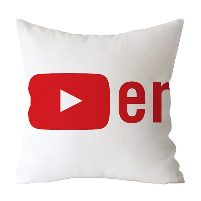 Modern Decorative Pillow Case Youtube Throw Pillow Case Red Square Pillow Case Home Decoration Velvet Movie Unique Pillow Case .