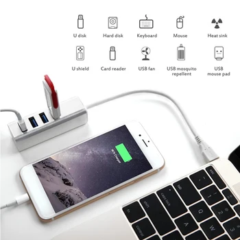 4-Port Splitter Hub Adapter Mini USB 3.0 Hi-Speed Adapter With Power Supply For Ipad Iphone Huawei Laptop Desktop Accessories 
4-Port Splitter Hub Adapter Mini USB 3.0 Hi-Speed Adapter With Power Supply For Ipad Iphone Huawei Laptop Desktop Accessories