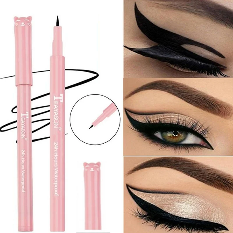 1Pc Waterproof Black Eyeliner Pen Cat Style Liquid Eye Liner Professional Eye Makeup Pencil Long Lasting Costmetic Beauty Tool
1Pc Waterproof Black Eyeliner Pen Cat Style Liquid Eye Liner Professional Eye Makeup Pencil Long Lasting Costmetic Beauty Tool