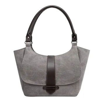 Fashion Women's Retro Solid Color Large Capacity Canvas Handbag Travel Shoulder Bag For Girl Spring And Summer Popular Bag 0122
Fashion Women's Retro Solid Color Large Capacity Canvas Handbag Travel Shoulder Bag For Girl Spring And Summer Popular Bag 0122