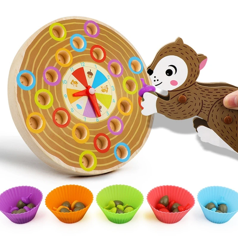 Squirrel Picking Acorn Game Color Classification Multiplayer Game Puzzle Fun Toy
Squirrel Picking Acorn Game Color Classification Multiplayer Game Puzzle Fun Toy