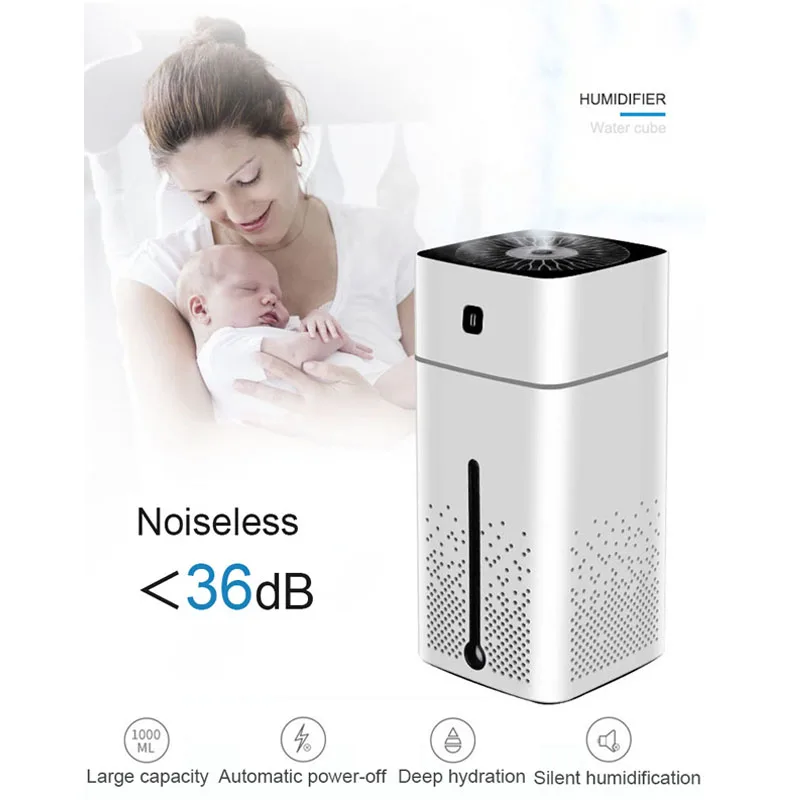 1000ml Air Humidifier Air Diffuser Essential Oil Mist Maker Household Adjustable Fog Quantity Large Capacity Air Purifying
1000ml Air Humidifier Air Diffuser Essential Oil Mist Maker Household Adjustable Fog Quantity Large Capacity Air Purifying