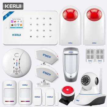 KERUI W18 TFT Screen WIFI GSM Home Security Burglar Alarm System PIR Motion Detector APP Control Alarm kit
KERUI W18 TFT Screen WIFI GSM Home Security Burglar Alarm System PIR Motion Detector APP Control Alarm kit