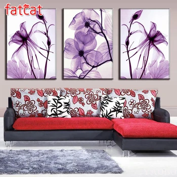 FATCAT 5D DIY Full Diamond Painting Purple transparent crystal flower Diamond Embroidery Rhinestone Mosaic Decor 3pcs AE1006
FATCAT 5D DIY Full Diamond Painting Purple transparent crystal flower Diamond Embroidery Rhinestone Mosaic Decor 3pcs AE1006