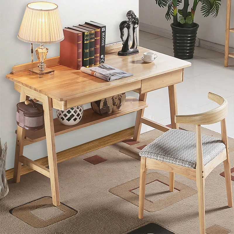 Northern European-Style Solid Wood Desk 1 M Rubber Wood Double-Extraction 1.2 M Japanese Style Solid Wood Desk Computer Desk Sim
Northern European-Style Solid Wood Desk 1 M Rubber Wood Double-Extraction 1.2 M Japanese Style Solid Wood Desk Computer Desk Sim