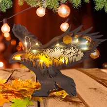 Luminous Wood Eagle Crafts Ornament Hand Carved Figurine Artworks Holiday Props Gift Pendant Home Desktop Decorations
Luminous Wood Eagle Crafts Ornament Hand Carved Figurine Artworks Holiday Props Gift Pendant Home Desktop Decorations