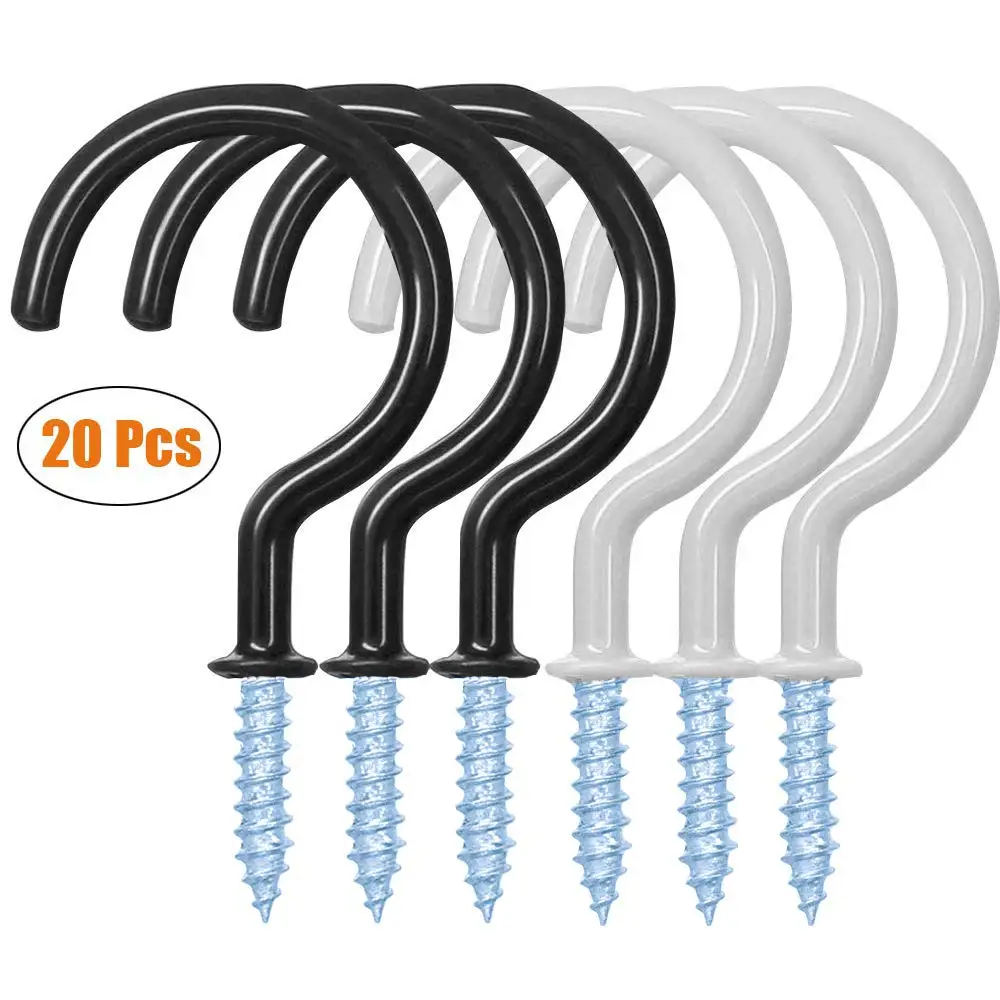 20 Pcs 2.9 Inches Ceiling Hooks Coated Screw-in Wall Hooks Plant Hooks Kitchen Hooks,Cup Hooks Great for Indoor & Outdoor Use
20 Pcs 2.9 Inches Ceiling Hooks Coated Screw-in Wall Hooks Plant Hooks Kitchen Hooks,Cup Hooks Great for Indoor & Outdoor Use