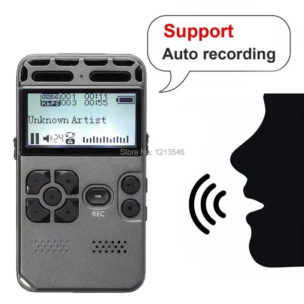 Digital Voice Recorder Audio Recording Dictaphone MP3 LED Display Voice Activated 8GB Memory Noise Reduction Free Shipping
Digital Voice Recorder Audio Recording Dictaphone MP3 LED Display Voice Activated 8GB Memory Noise Reduction Free Shipping