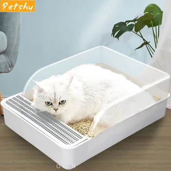 Petshy Plastic Cat Litter Box Semi-Enclosed Pet Furniture Cats Puppy Toilet Pet Tray Mat Pee Clean Scoop Cat Traning Litter Box
Petshy Plastic Cat Litter Box Semi-Enclosed Pet Furniture Cats Puppy Toilet Pet Tray Mat Pee Clean Scoop Cat Traning Litter Box
