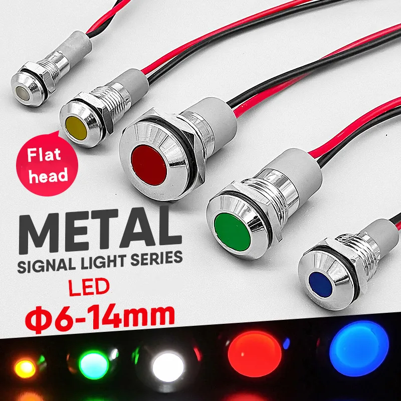 1pc 6mm 8mm 10mm 12mm 14mm Waterproof IP67 Metal LED Warning Indicator Light Signal Lamp Pilot Wire 3V 5V 12V 24V 110V 220V
1pc 6mm 8mm 10mm 12mm 14mm Waterproof IP67 Metal LED Warning Indicator Light Signal Lamp Pilot Wire 3V 5V 12V 24V 110V 220V