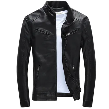 Winter Men's Jacket Slim Locomotive PU Jacket
Winter Men's Jacket Slim Locomotive PU Jacket