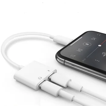 2 in 1 Double Jack Audio Adapter for iPhone 7/8/X for iOS11 Charging Music or Call For Lightning Charging Adapter earphone
2 in 1 Double Jack Audio Adapter for iPhone 7/8/X for iOS11 Charging Music or Call For Lightning Charging Adapter earphone