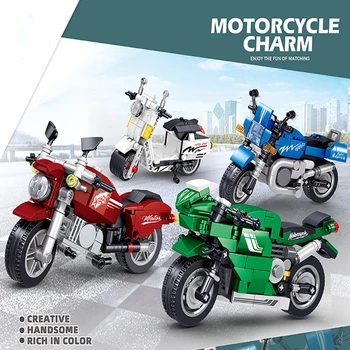 Creator MOC Motorcycle Model Building Blocks Technic Racing Car Kit Bricks Set Educational Toys for Kids Christmas Gifts
Creator MOC Motorcycle Model Building Blocks Technic Racing Car Kit Bricks Set Educational Toys for Kids Christmas Gifts