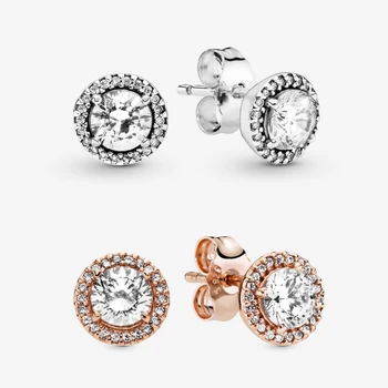 YDX 100% 925 Sterling Silver Women's Stud Earrings Elegant Mosaic Round Simple Style Earrings Girls Party Fashion Jewelry
YDX 100% 925 Sterling Silver Women's Stud Earrings Elegant Mosaic Round Simple Style Earrings Girls Party Fashion Jewelry
