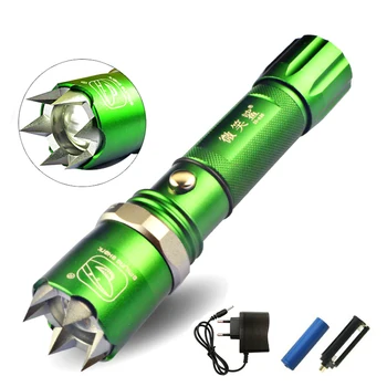 Q5 LED Flashlight Self-Defense Far Irradiation Rechargeable Tactical Lamp Hunting Emergency Defensive with Attack Torch Head
Q5 LED Flashlight Self-Defense Far Irradiation Rechargeable Tactical Lamp Hunting Emergency Defensive with Attack Torch Head