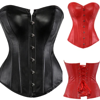 Grebrafan Gothic Classic Faux Leather Corset Fashion Lace Up Boned Bustier Plus Size Carnival Costumes for Women
Grebrafan Gothic Classic Faux Leather Corset Fashion Lace Up Boned Bustier Plus Size Carnival Costumes for Women