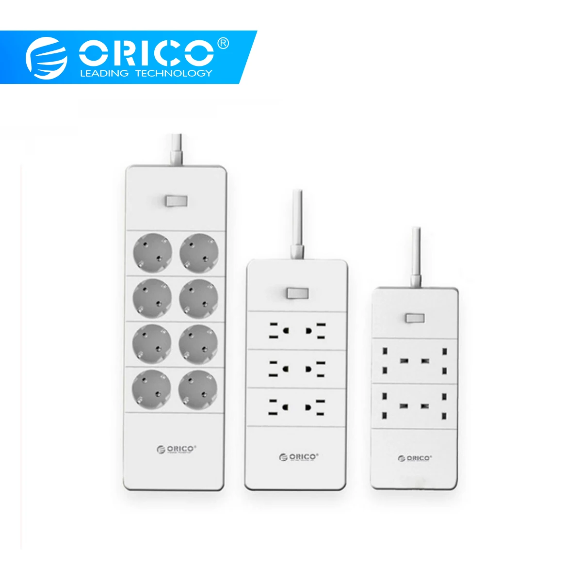 ORICO Electrical Socket Plugs Adaptors with 5 Ports USB Charger 4 6 8 AC Ports 2500W Output for Home Office Use
ORICO Electrical Socket Plugs Adaptors with 5 Ports USB Charger 4 6 8 AC Ports 2500W Output for Home Office Use
