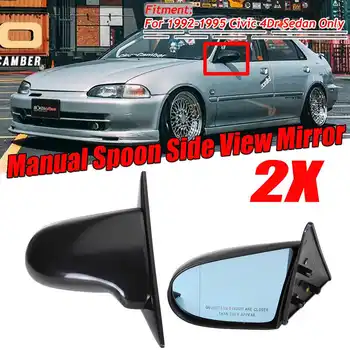 A Pair Manual Adjustable Spoon Style Car Side Door Rearvier Mirror Side View Mirror For Honda For Civic 4Dr Sedan 1992-1995
A Pair Manual Adjustable Spoon Style Car Side Door Rearvier Mirror Side View Mirror For Honda For Civic 4Dr Sedan 1992-1995