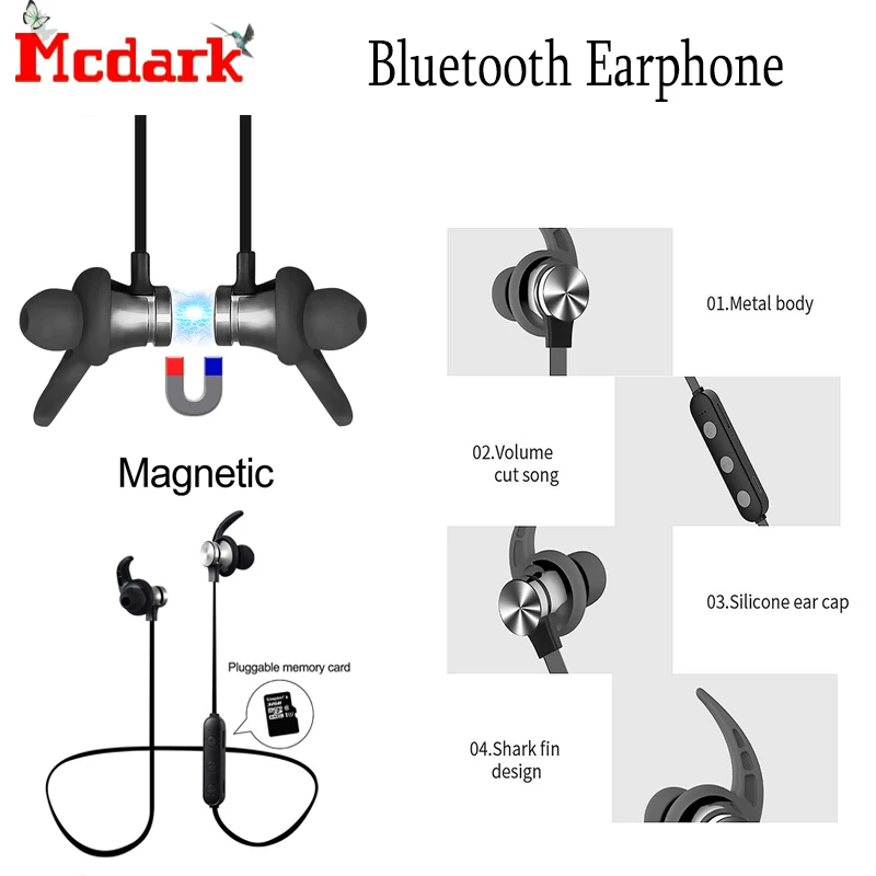 For XT22 Wireless Bluetooth Headset Sports Waterproof Earphone Build-in Mic Pluggable TF card Magnetic Attraction Headset
For XT22 Wireless Bluetooth Headset Sports Waterproof Earphone Build-in Mic Pluggable TF card Magnetic Attraction Headset