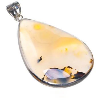 Natural Scenic Dendritic Agate Handmade 925 Sterling Silver Pendant 1.75" D1418
Natural Scenic Dendritic Agate Handmade 925 Sterling Silver Pendant 1.75" D1418