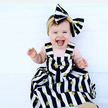 2020 Summer Baby Girl Dress Sleeveless Striped Polka Dots Newborn Dress with Bow Headband Toddler Princess Infant Babe Dress
2020 Summer Baby Girl Dress Sleeveless Striped Polka Dots Newborn Dress with Bow Headband Toddler Princess Infant Babe Dress