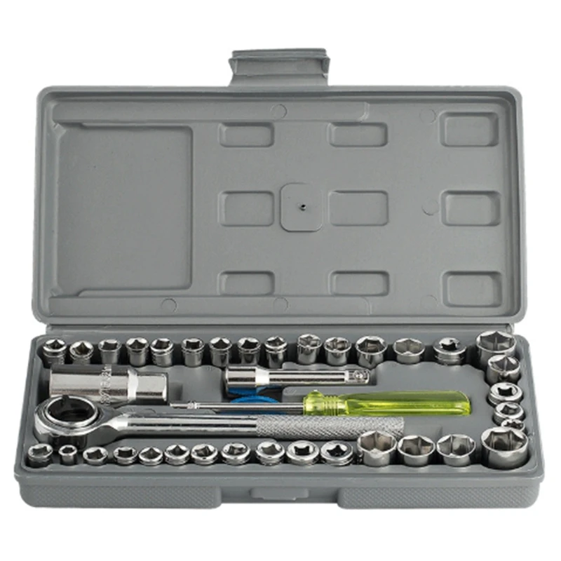 40 Sets of Wrench Sockets Are Suitable for Manual Disassembly and Assembly of Automobile and Motorcycle Tools
40 Sets of Wrench Sockets Are Suitable for Manual Disassembly and Assembly of Automobile and Motorcycle Tools