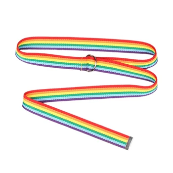 Women's Double Loop D-Shaped Rainbow Ribbon Casual Wild Long Decorative Belt 
Women's Double Loop D-Shaped Rainbow Ribbon Casual Wild Long Decorative Belt