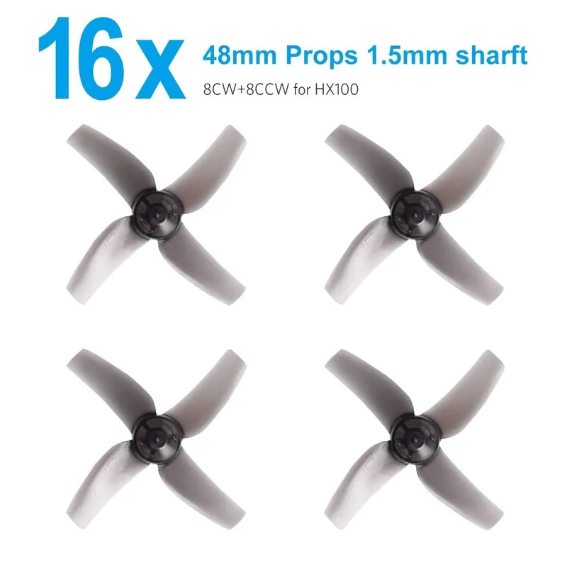 BETAFPV 48mm 4-Blade Propeller 1.5mm Shaft Hole for 1105 Motors Micro FPV Toothpick Racing Drone Like HX100 Whoop
BETAFPV 48mm 4-Blade Propeller 1.5mm Shaft Hole for 1105 Motors Micro FPV Toothpick Racing Drone Like HX100 Whoop