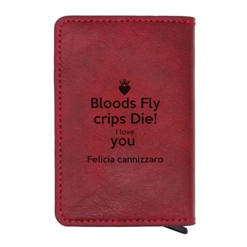 Bible Verse 'Bloods Fly Crips Die l love you Felicia Cannizzaro' Design Rfid Credit Card Leather Wallets
Bible Verse 'Bloods Fly Crips Die l love you Felicia Cannizzaro' Design Rfid Credit Card Leather Wallets