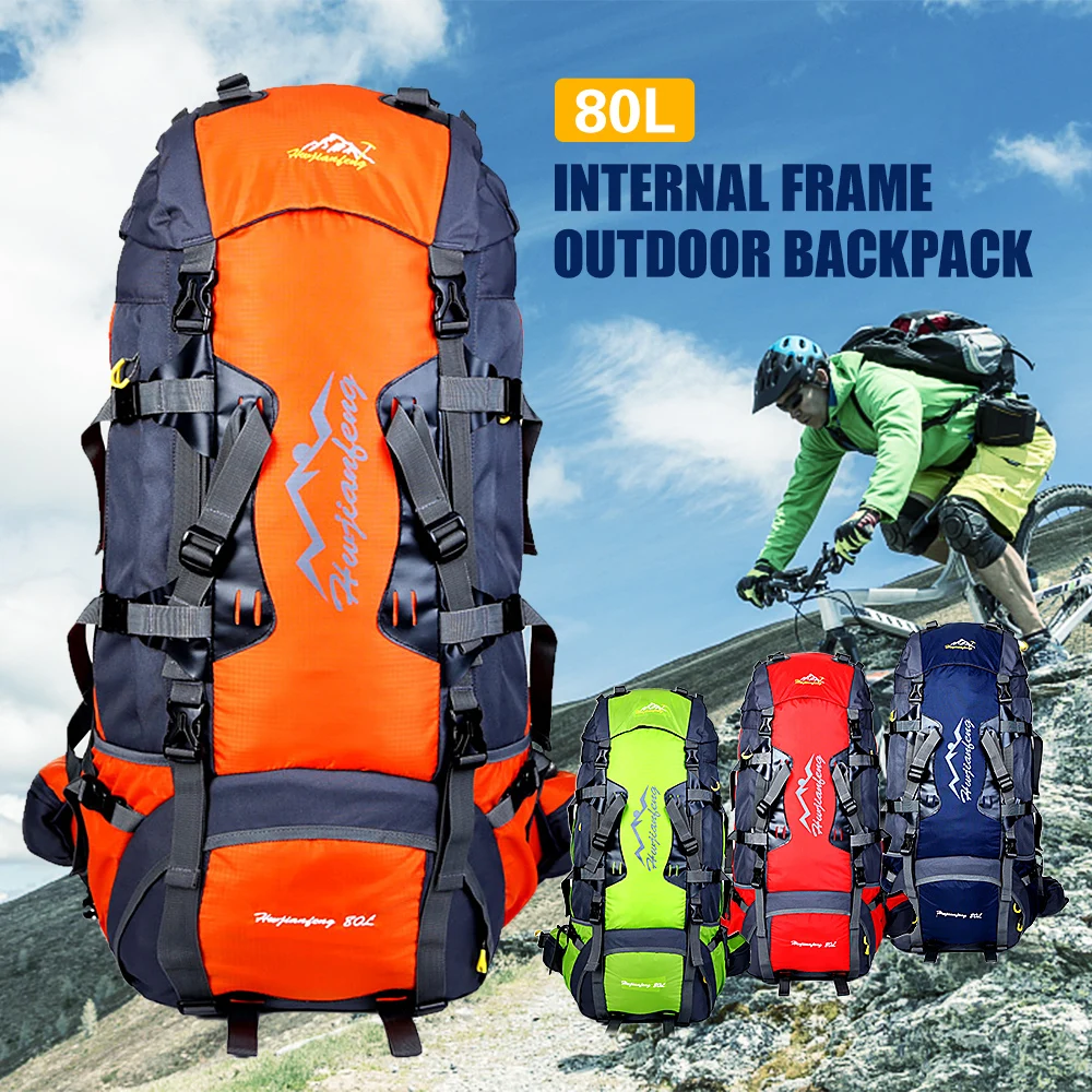 80L Backpack Internal Frame Outdoor Bag Water Resistant Climbing Fishing Hiking Daypack Camping Trekking Mountaineering Climbing
80L Backpack Internal Frame Outdoor Bag Water Resistant Climbing Fishing Hiking Daypack Camping Trekking Mountaineering Climbing