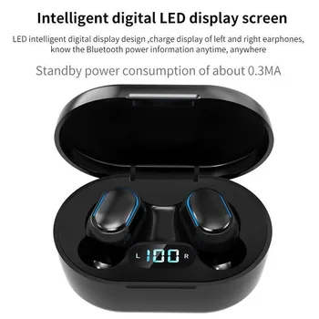 E7S TWS Wireless Earphones Bluetooth Noise Cancelling LED Display Screen Headset In Ear Headphone Earbuds With Charging Box
E7S TWS Wireless Earphones Bluetooth Noise Cancelling LED Display Screen Headset In Ear Headphone Earbuds With Charging Box