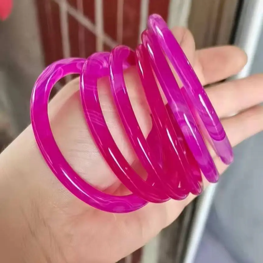New high quality Natural Rare rose red Exquisite Fashion Chalcedony Agate Bangle Fine Jade Jewelry Send your lover Gift Bracelet
New high quality Natural Rare rose red Exquisite Fashion Chalcedony Agate Bangle Fine Jade Jewelry Send your lover Gift Bracelet