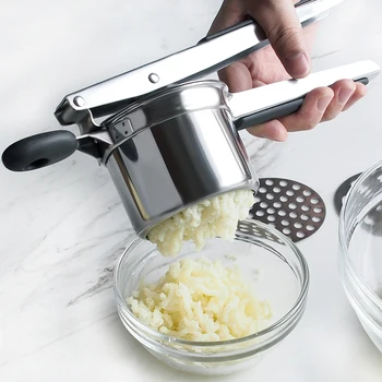 Potato Masher Ricer Press Mashed Potatoes Stainless Steel Crushing Potatoes Puree Fruit Vegetable Juicer Press Maker Tool
Potato Masher Ricer Press Mashed Potatoes Stainless Steel Crushing Potatoes Puree Fruit Vegetable Juicer Press Maker Tool