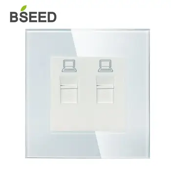 BSEED Double PC LAN Wall Decorative Socket Dual Computer Jack Plug Universal Receptacle Luxury Mirror White Panel
BSEED Double PC LAN Wall Decorative Socket Dual Computer Jack Plug Universal Receptacle Luxury Mirror White Panel