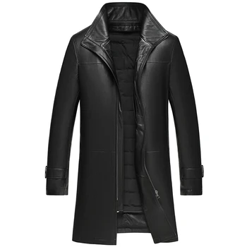 Genuine Leather Jacket Men Winter Down Coat Real Mink Fur Collar Coats Plus Size 5XL Jacket Jaqueta De Couro 17727 ZL379
Genuine Leather Jacket Men Winter Down Coat Real Mink Fur Collar Coats Plus Size 5XL Jacket Jaqueta De Couro 17727 ZL379