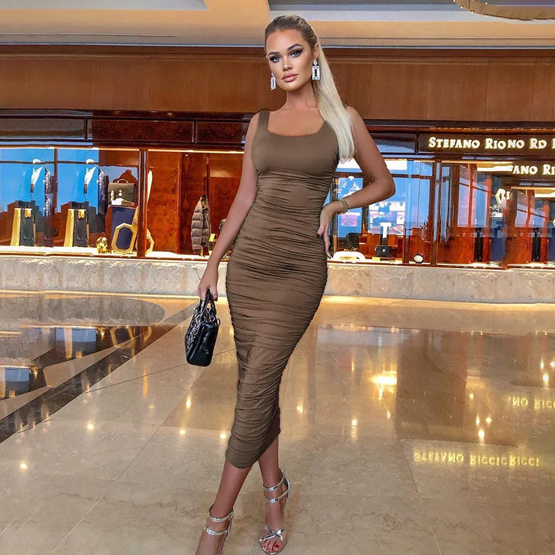 ruched midi dress23