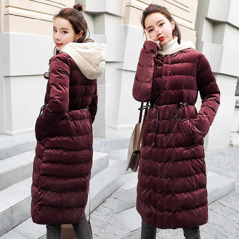 Winter Cotton-padded Clothes Women's Long Korean-style 2018 New Style Loose-Fit Slimming over-the-Knee down Jacket Cotton-padded 
Winter Cotton-padded Clothes Women's Long Korean-style 2018 New Style Loose-Fit Slimming over-the-Knee down Jacket Cotton-padded