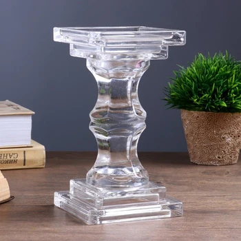 Glass candlestick for 1 candle "Square Column" transparent 19x10.4x10.4 cm 4543417
Glass candlestick for 1 candle "Square Column" transparent 19x10.4x10.4 cm 4543417
